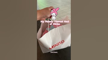 My Melody Themed Haul @miniso.official  #sanrio #mymelody #shorts