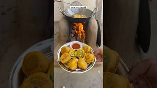 Shimla Mirch Pakore Made On Mud Stove😍|#shorts #food