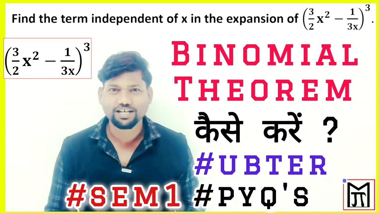 find the term independent of x in the expansion of 3/2 x^2 - 1/3x whole power 3 
