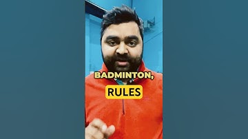 Badminton rules #rules #badminton