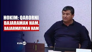 SURXONDARYODAGI HOKIM VA FERMERLAR ORASIDAGI NIZO