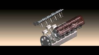 SolidWorks Project - V10 Engine (ENMF 503, 2012)