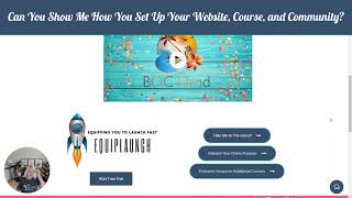 Can you show me how you set up your course and community