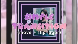 Simple Flip layer Transition || Alight motion tutorials