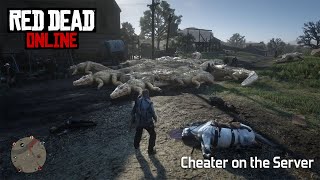 Red Dead Online - Cheater (Hacker) on the Server