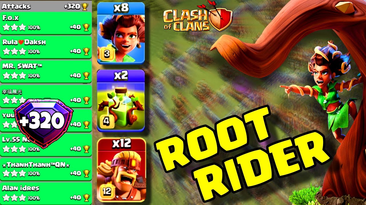 Root Rider Max Level +320 | Try This INSTEAD | Th16 ROOT RIDER Spam With Overgrowth Spells🔴 ...