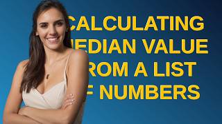 Codereview: Calculating median value from a list of numbers