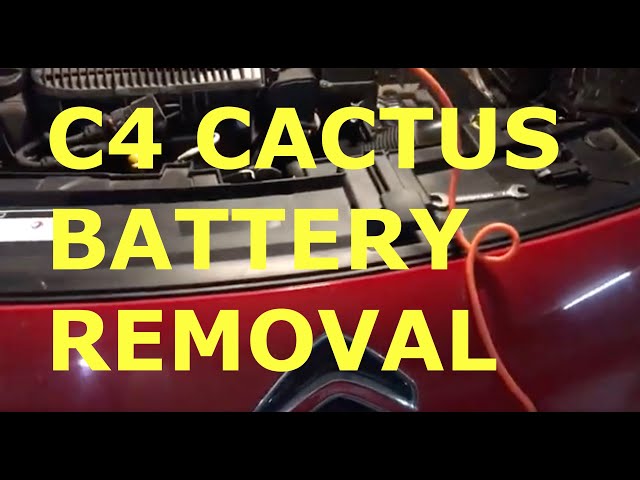 How to Remove the Battery | Citron C4 Cactus 1.2 Petrol - YouTube