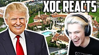 xQc Reacts to 10 Most Expensive Things Owned By Donald Trump with Chat! | xQcOW