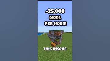 INSANE Wool Farm for Bedrock (Super Easy) (25,000 Wool/H)