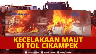 🔴UPDATE : Kronologi Tabrakan Maut di KM 58 Tol Jakarta-Cikampek Diawali Mobil Terbakar 12 Tewas