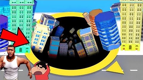 SHINCHAN & FRANKLIN TEAM ATE THE ENTIRE MAP USING HIS MEGA SUPER HOLE