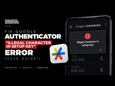 Fix Google Authenticator “Illegal Character in Setup Key” Error (2026 Guide!)