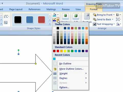 using styles in word 2007