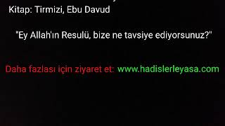 Ey Allah'ın Resulü, Bize Ne Tavsiye Ediyorsunuz? -Hadis ☑️