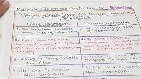 LOSSY VS LOSSLESS COMPRESSION TECHNIQUE || MULTIMEDIA