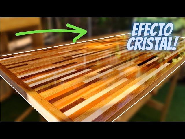 TUTORIAL 🔅CRYSTAL finish with EPOXY resin. WOODEN BOARD with EPOXY 