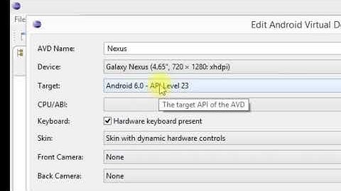 Crear un Android Virtual Device Manager(AVD) en Eclipse