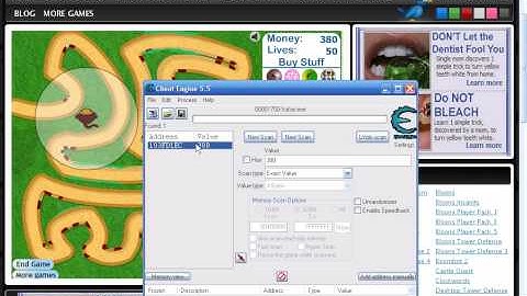 Bloons Tower Defense Cheat Engine 2 cheats