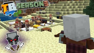I started a raid in my villager hall!😖 - Truly Bedrock season 3 - minecraft 1.17 letsplay episode 8