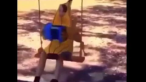 Kid plays the accordion dresses up as a banana and...