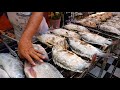 소금에 절여 구워먹는 생선구이, 오직 현지에서만 맛보는 로컬 푸드 | Grilled salt Fish, Local Food Night Market | Thailand food