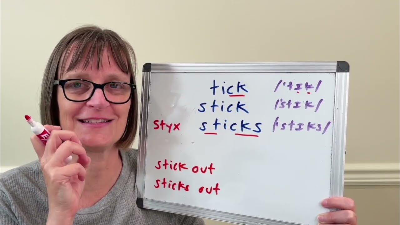How to Pronounce SBlends, Consonant Clusters, Phrasal Verbs (Tick