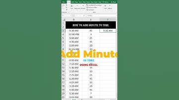 How to Add Minutes in Ms Excel sheet - #youtubeshorts #ytshorts #exceltricks #trendingshorts