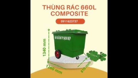 Thùng rác nhựa 660 lít composite