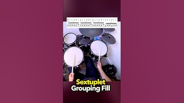 Sextuplet Grouping Fill - DRUM LESSON #drums #drumlesson #drummer #musiclesson #drumlessons