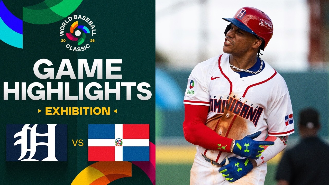Tigers vs. Dominican Republic 2026 World Baseball Classic | Exhibition Game Highlights