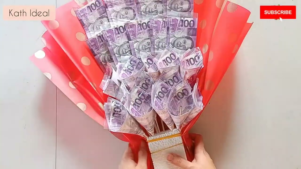 Easy to make Money Bouquet 💐 #flowerarrangement #giftidea #diy #cash , How To Wrap A Flower Bouquet