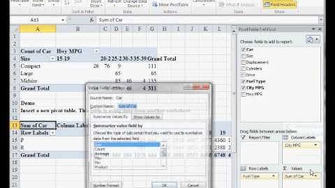 Add a second pivot table to your worksheet