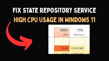 Fix State Repository Service High CPU Usage in Windows 11