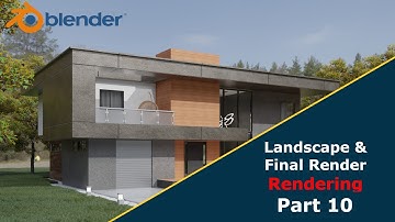 Modern house in Blender - Full tutorial series - Part 10