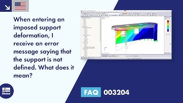 [EN] FAQ 003204 | When entering an imposed support deformation, I receive an error message saying...