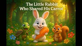 Details The Little Rabbit Who Shared His Carrot 🐰🥕 | Bedtime Story for Kids | Moral Story About Sharing News