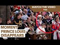 The moment prince louis disappears from king charles coronation  7news