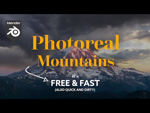Photoreal Mountains in Blender and Unreal Engine!