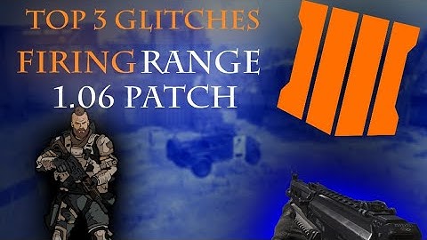 BO4 TOP 3 BEST GLITCH SPOTS ON FIRING RANGE AFTER PATCH 1.06