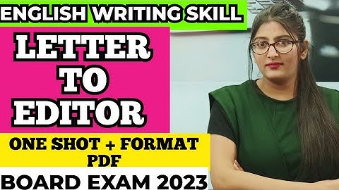 Letter to editor class 12 | Letter to editor | Letter to editor class 10| Letter to editor format