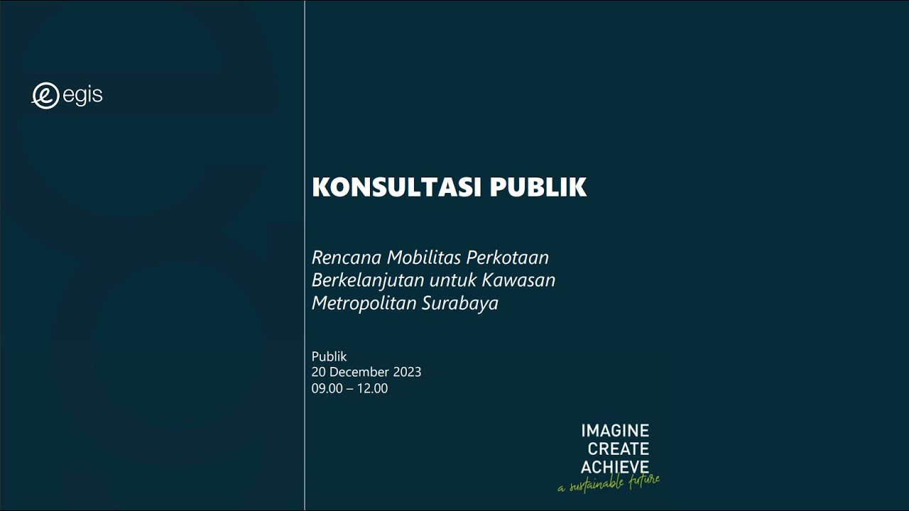 Konsultasi Publik Sustainable Urban Mobility Plan (SUMP) - YouTube