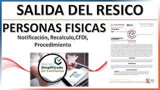 SALIDA DEL REGIMEN SIMPLIFICADO DE CONFIANZA 'RECALCULO 2023'