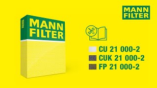 How to change a cabin air filter by MANN-FILTER | CU 21 000-2 - CUK 21 000-2 - FP 21 000-2