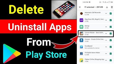 How To Delete Uninstall Apps From Play Store | Play Store Se Uninstall App Kaise Delete Karen