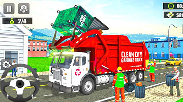 Trash Truck Simulator - Android IOS gameplay walkthrough