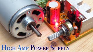 Homemade 1.5-30V High Amp DC Adjustable Power Supply