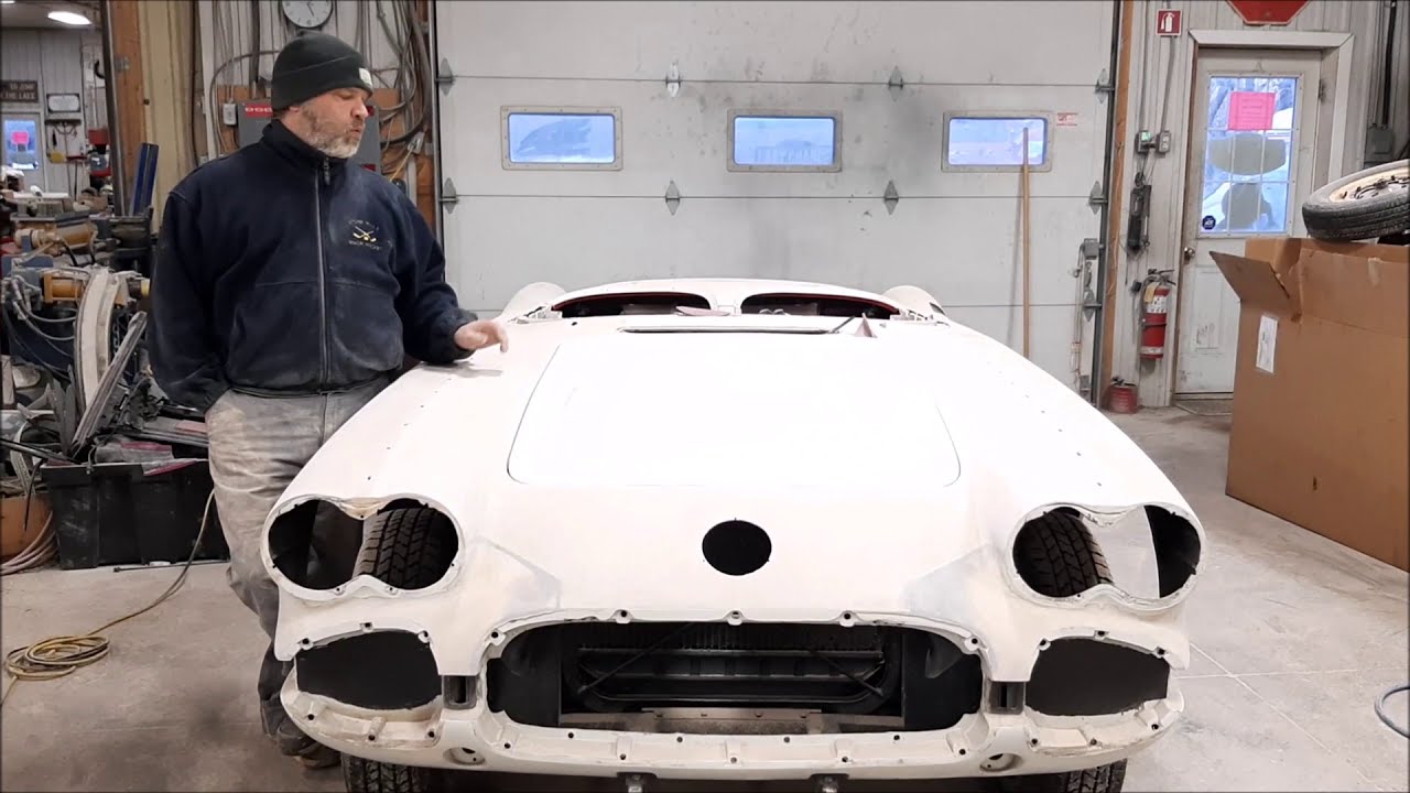 1958 Chevrolet Corvette Restoration Update, More Sanding  lastchanceautorestore com