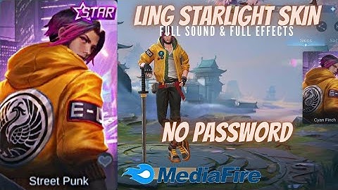 NEW LING STARLIGHT SKIN SCRIPT NO PASSWORD|Full Sound & Full Effects Skin Script|Mobile Legends