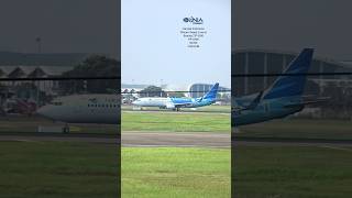 Garuda Indonesia Pocari Sweat Livery ✈️ #shorts #aviation #boeing #takeoff #plane #planespotting